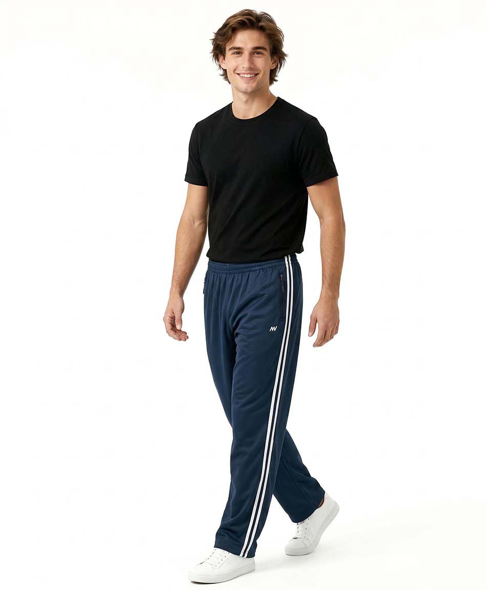 Pantal&oacute;n deportivo hombre rectos azul