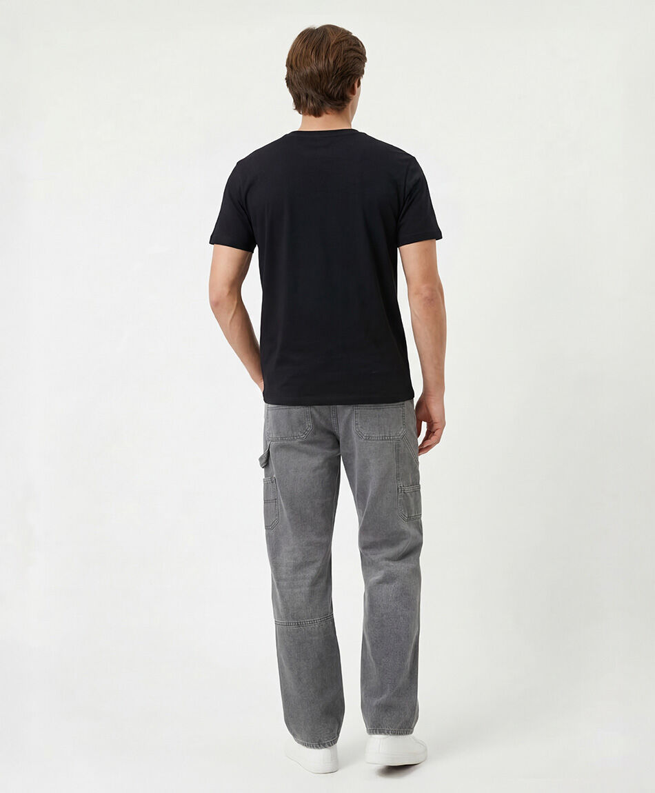 Jeans hombre baggy cortes grey
