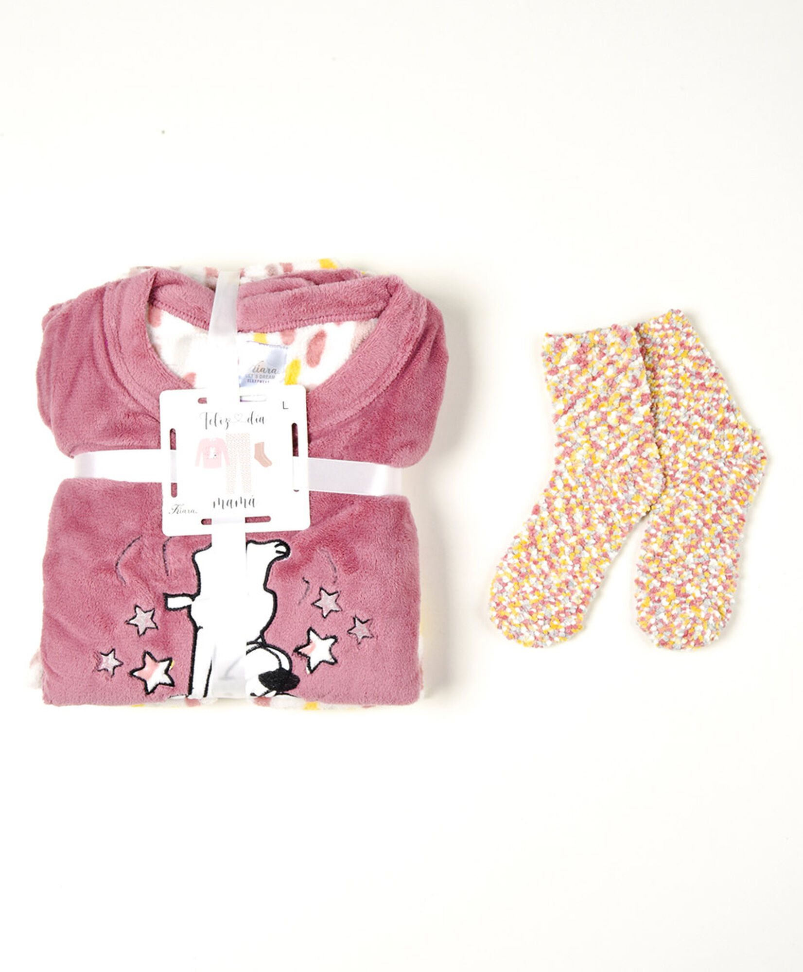 Pack pijama + calcetines mujer polar perrito Pack pijama + calcetines mujer polar perrito