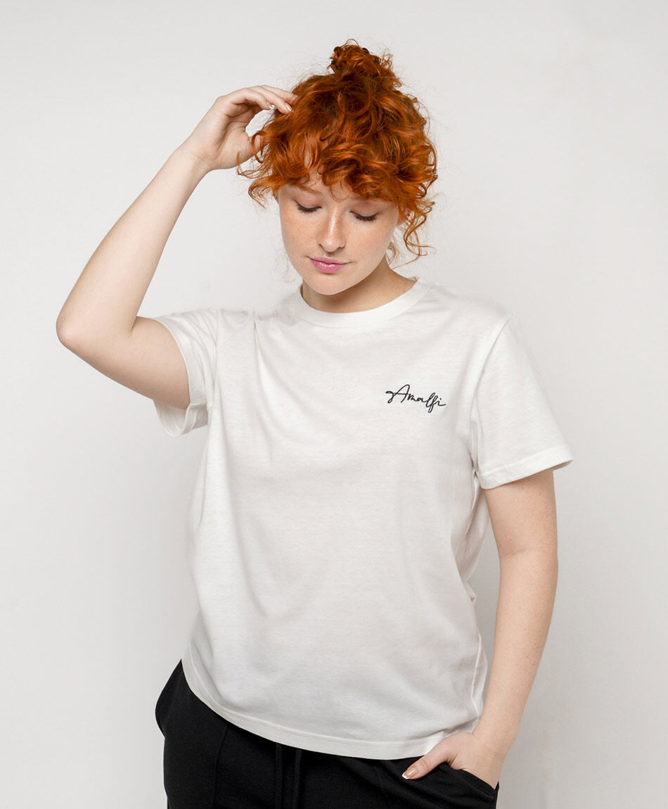 Polera mujer doble estampado amalfi