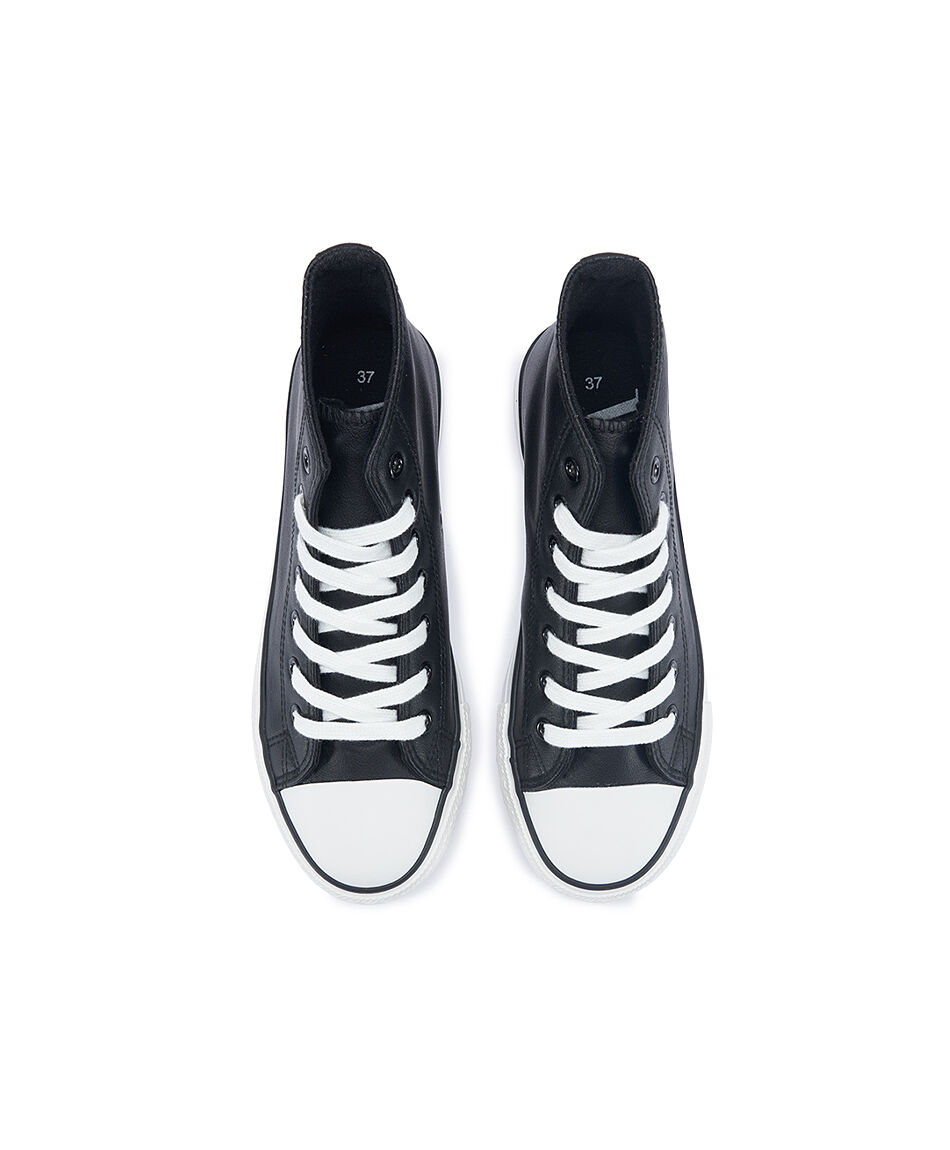 Bot&iacute;n mujer plataforma alta black