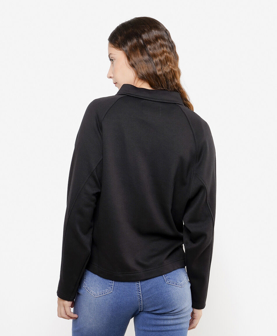 Chaqueta mujer jersey bolsillos