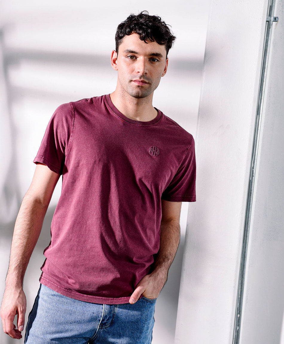 Polera hombre mini print