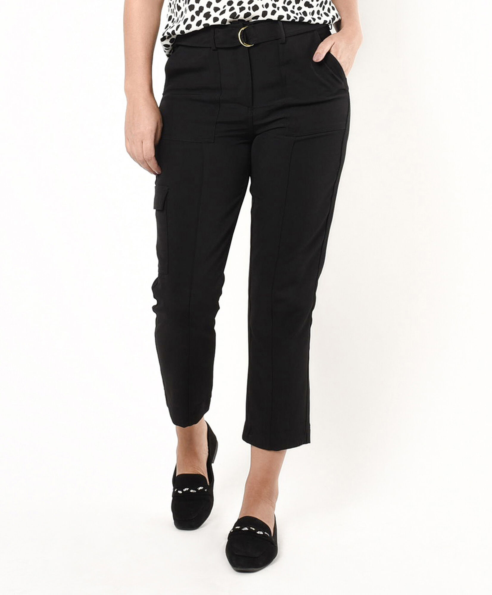 Pantalón mujer cargo cinturón Pantalón mujer cargo cinturón