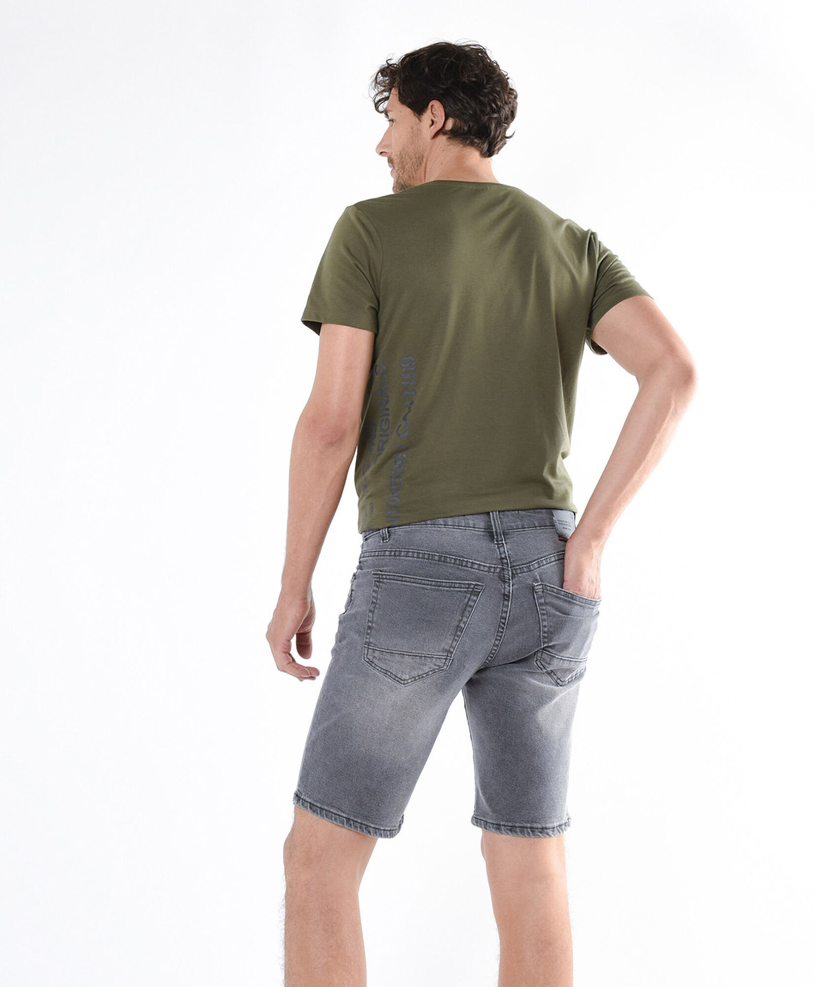 Bermuda hombre mezclilla desgastada Bermuda hombre mezclilla desgastada