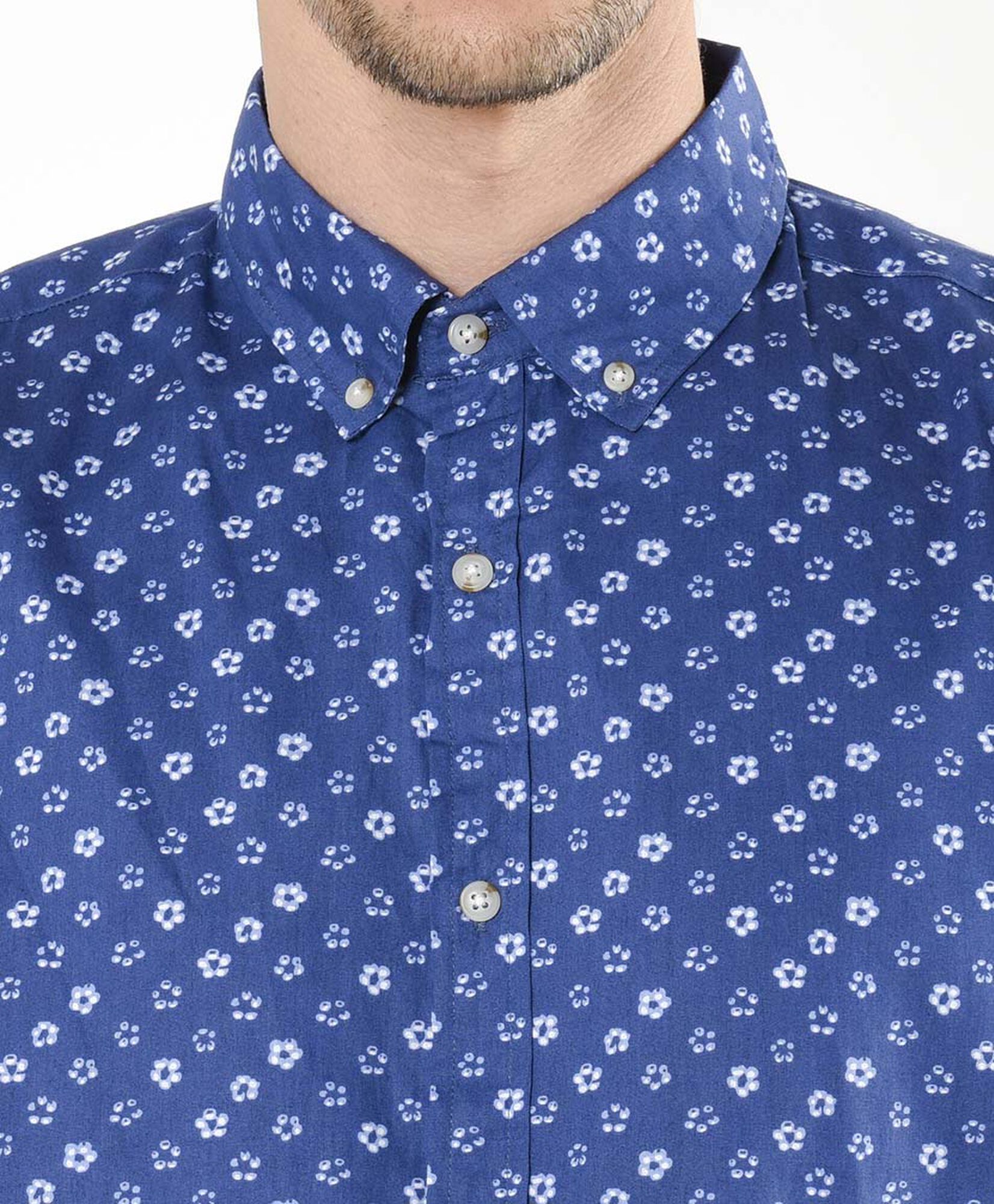 Camisa hombre florcitas azul Camisa hombre florcitas azul