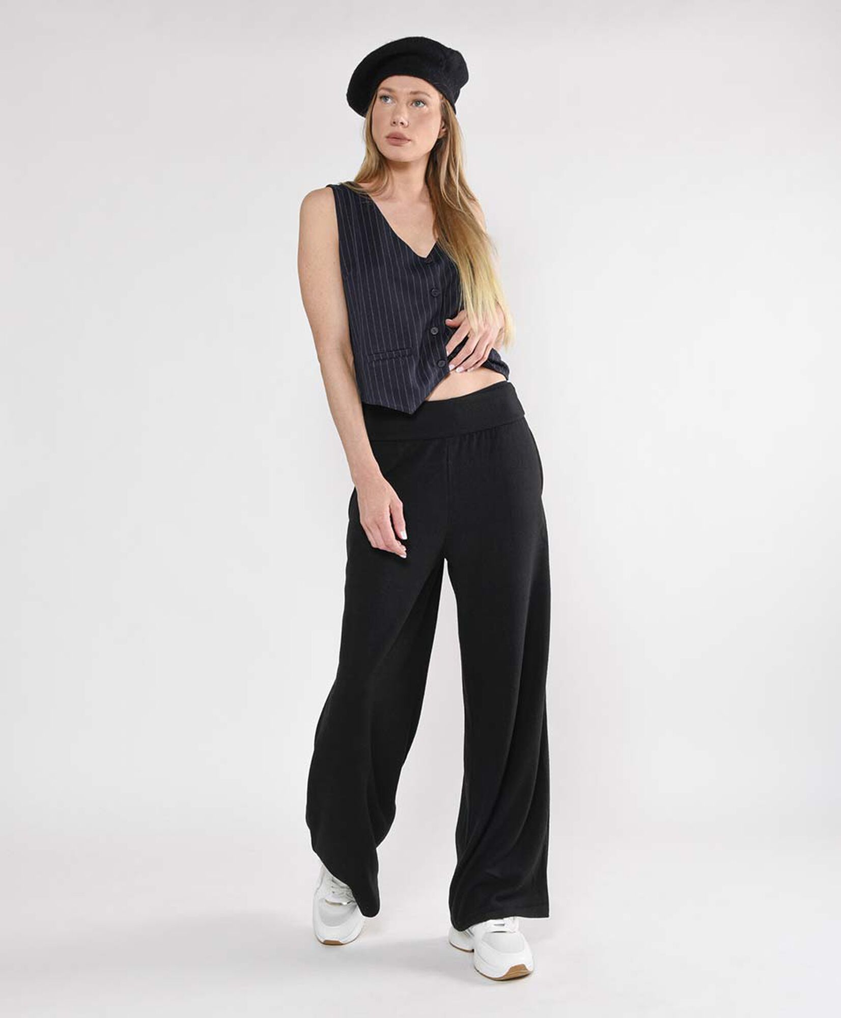 Pantalón mujer liso wide Pantalón mujer liso wide