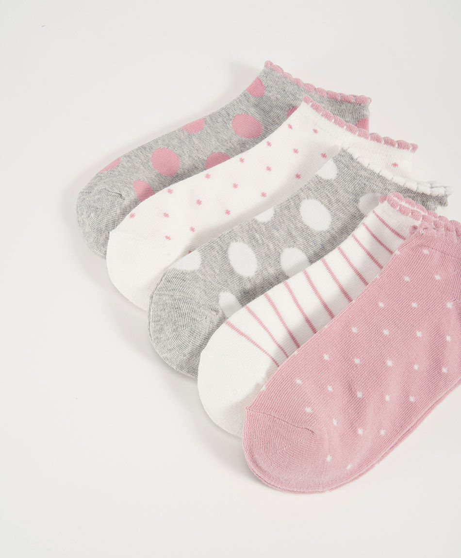 Pack 5 calcetines mujer puntos