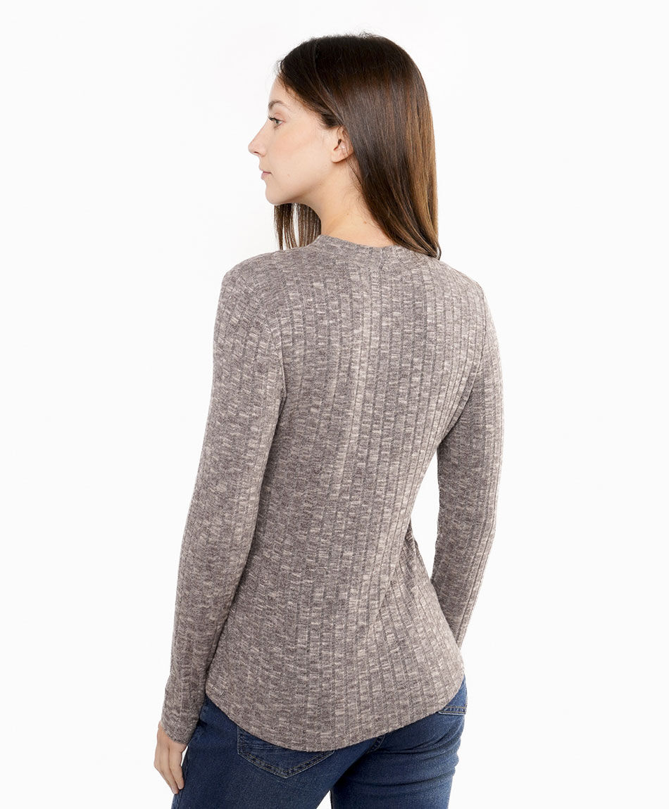 Polera mujer canal&eacute; griey