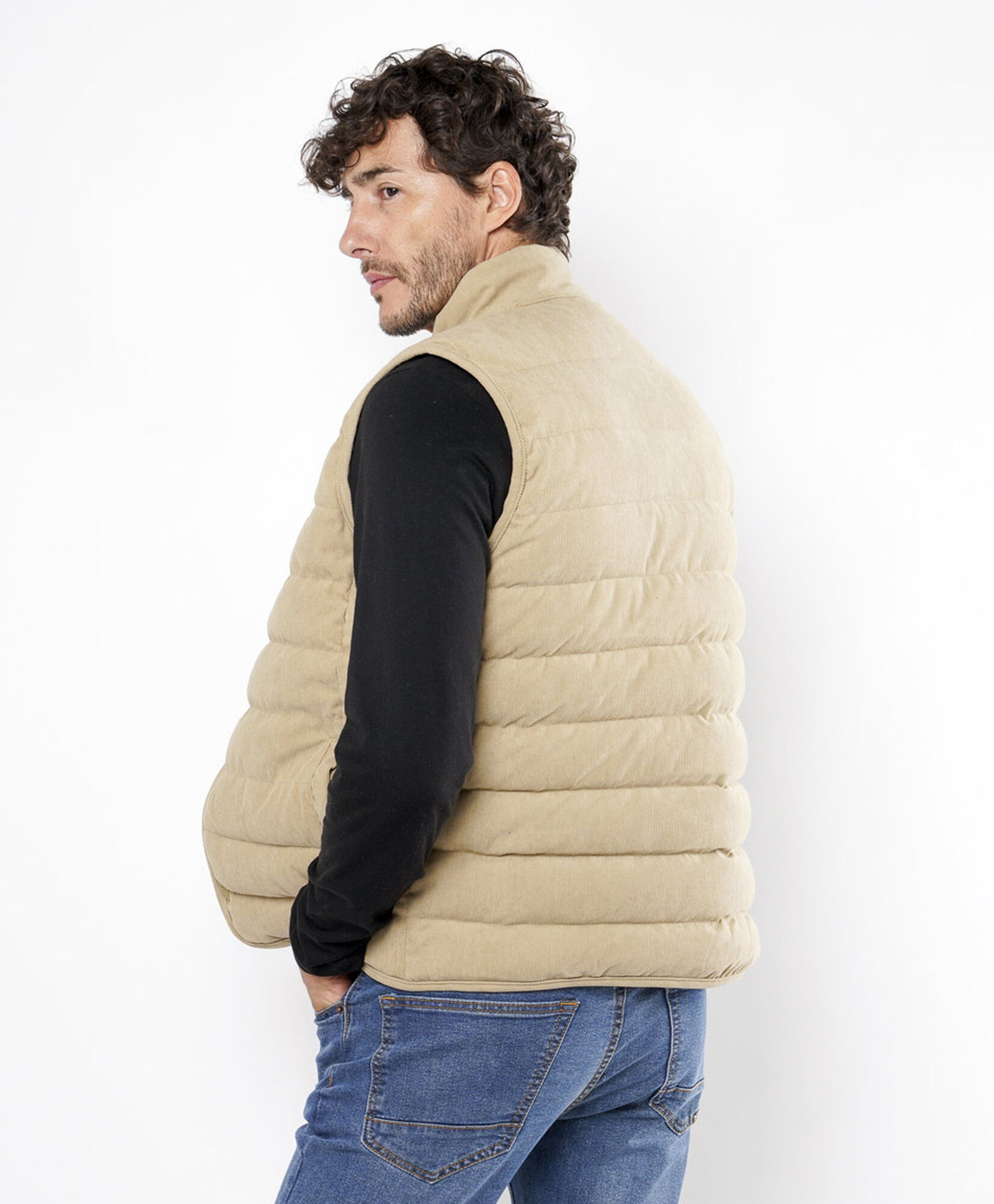 Parka hombre sin mangas corderoy Parka hombre sin mangas corderoy