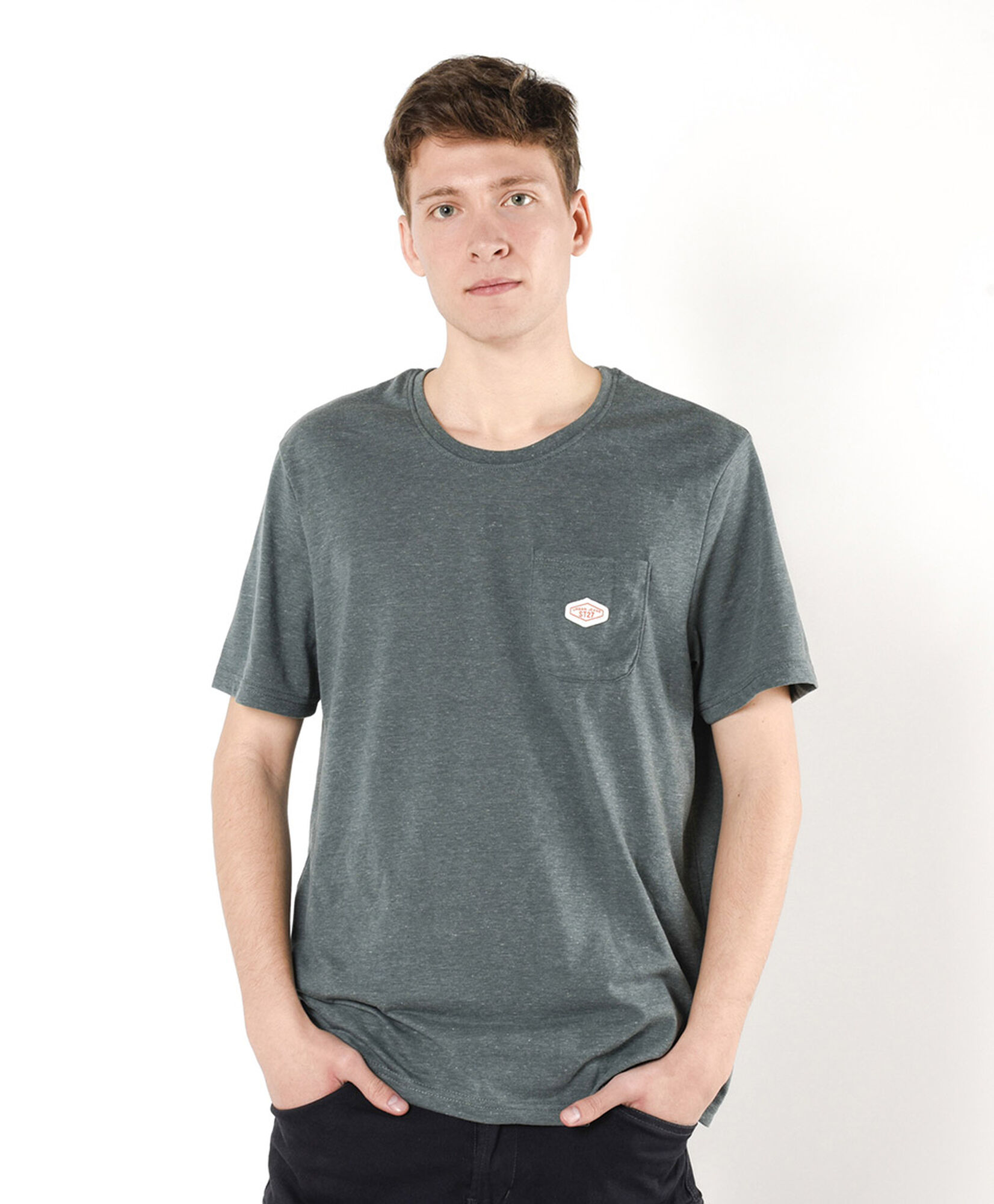 Polera hombre lisa bolsillo Polera hombre lisa bolsillo