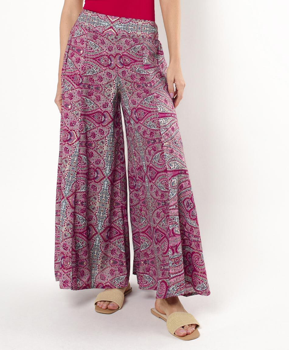 Pantal&oacute;n mujer estampado extra wide