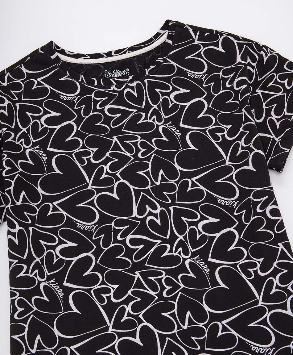 Pijama mujer capri corazones