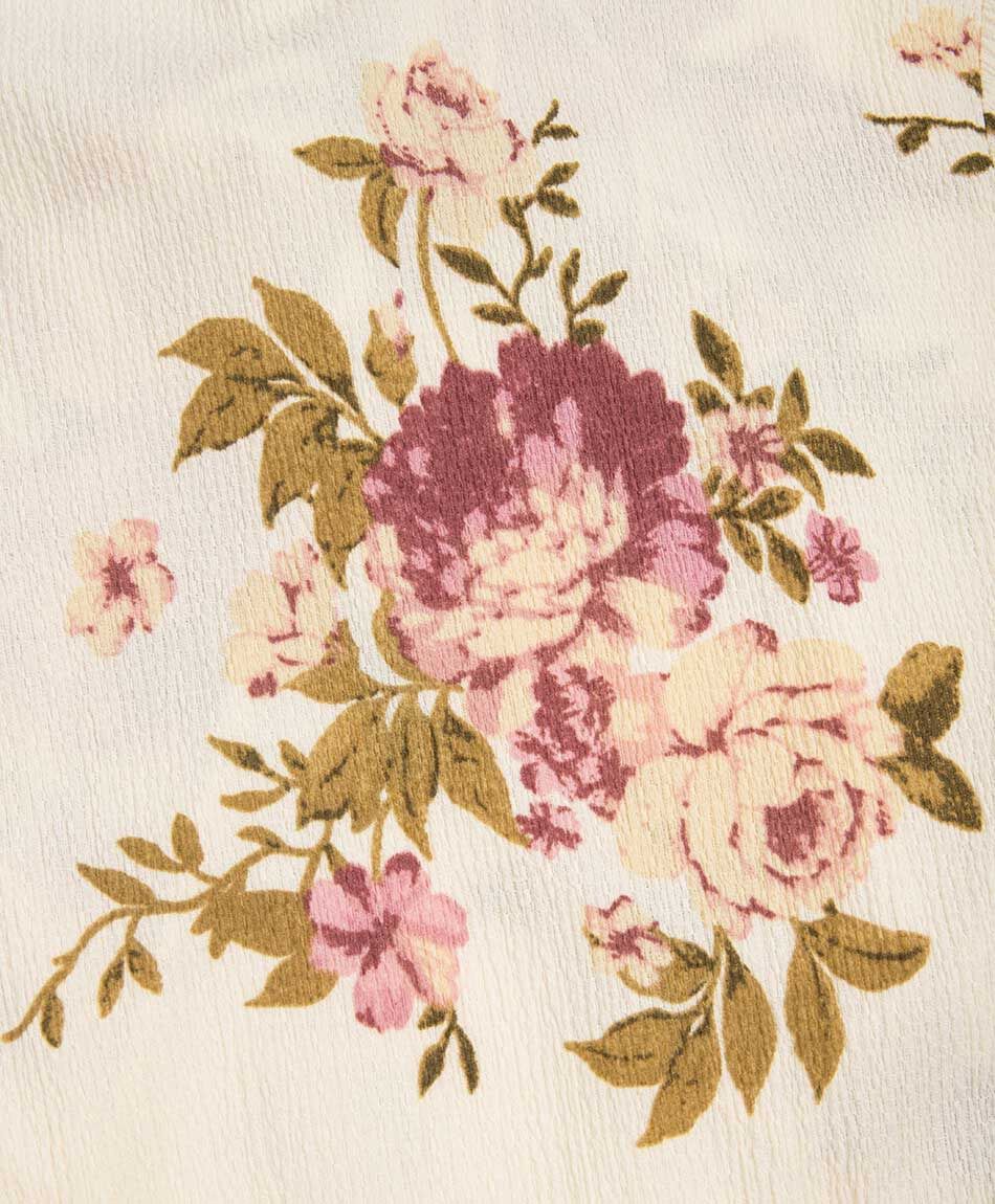 Polera mujer estampado floreado