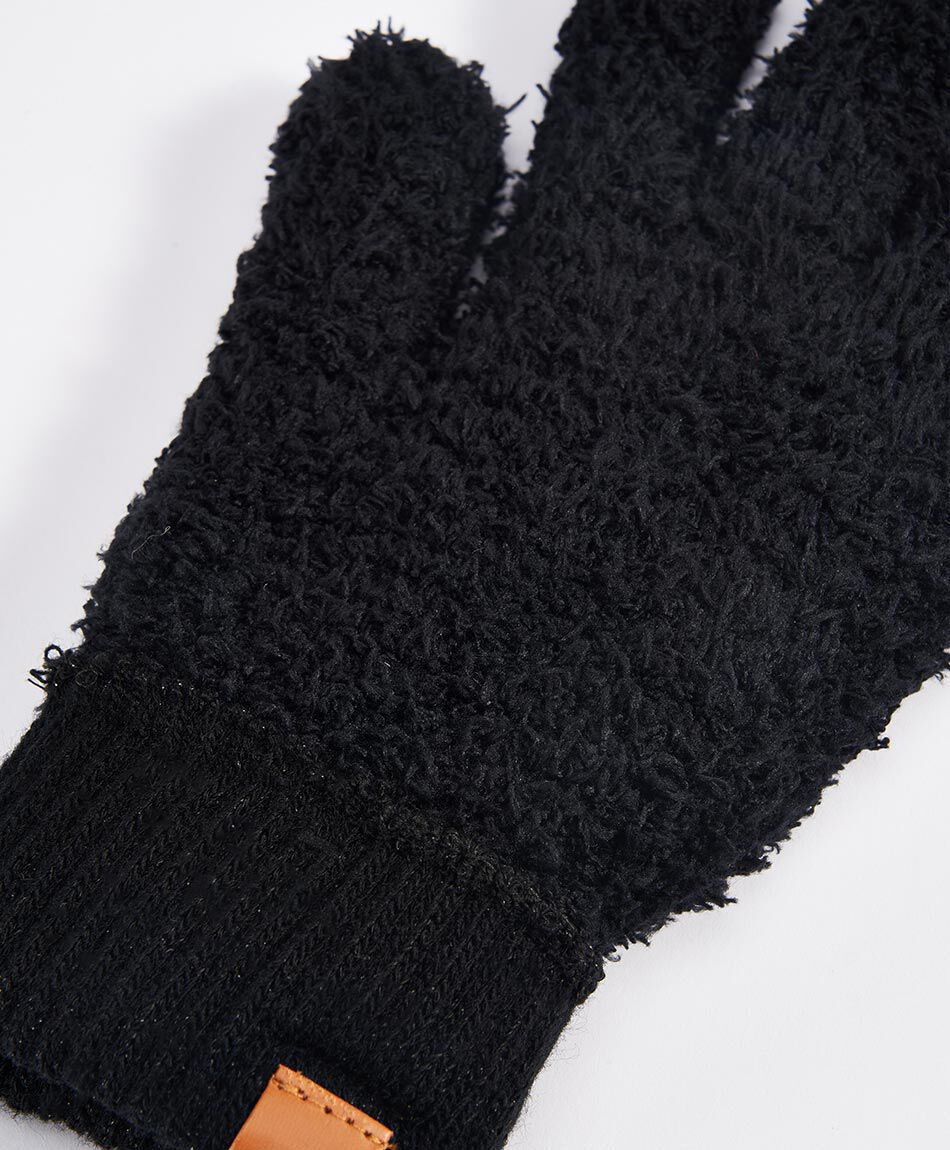 Guantes mujer lurex negro