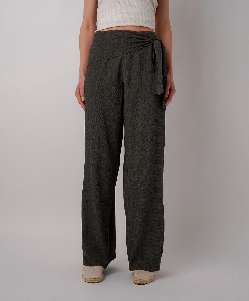 Pantal&oacute;n mujer pareo cruzado