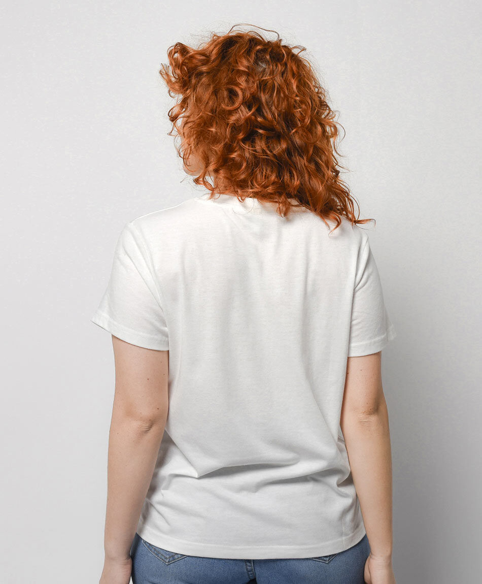 Polera mujer estampado italia