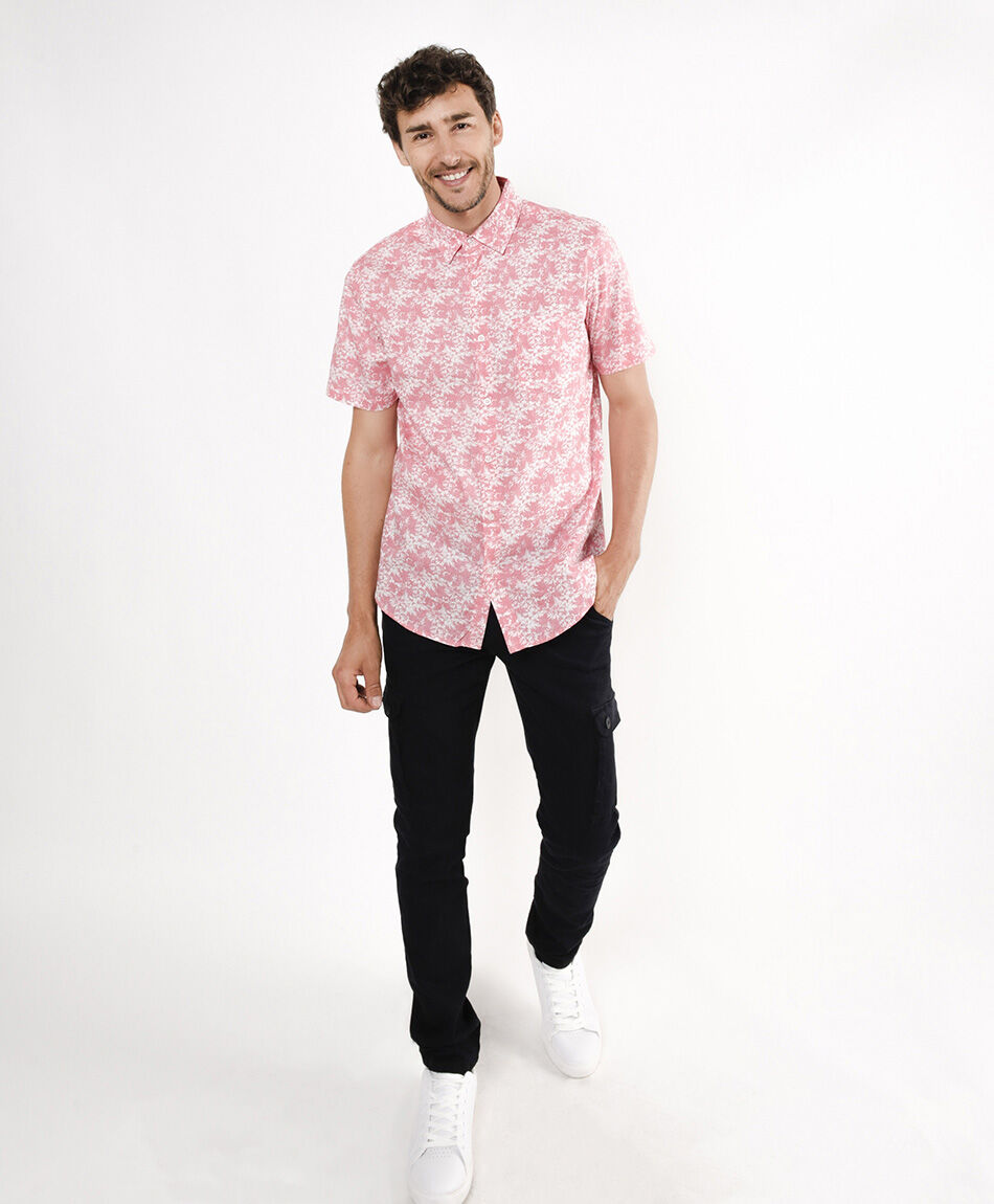 Camisa hombre flores