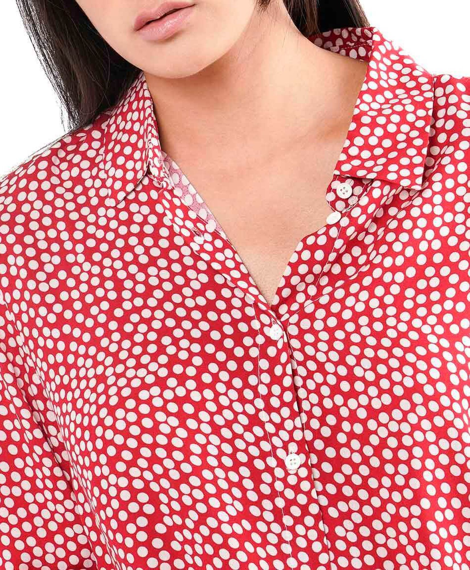Blusa mujer puntos roja Blusa mujer puntos roja