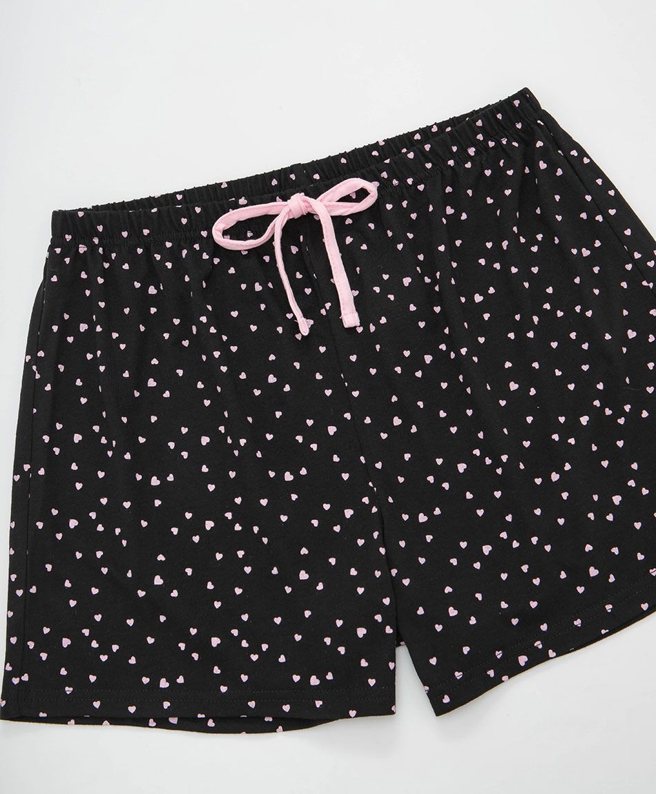 Pijama mujer short corazones dog