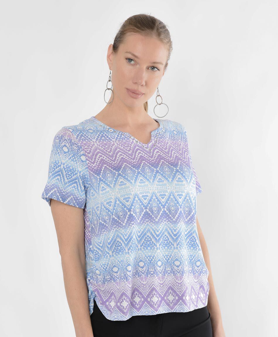 Polera mujer zigzag