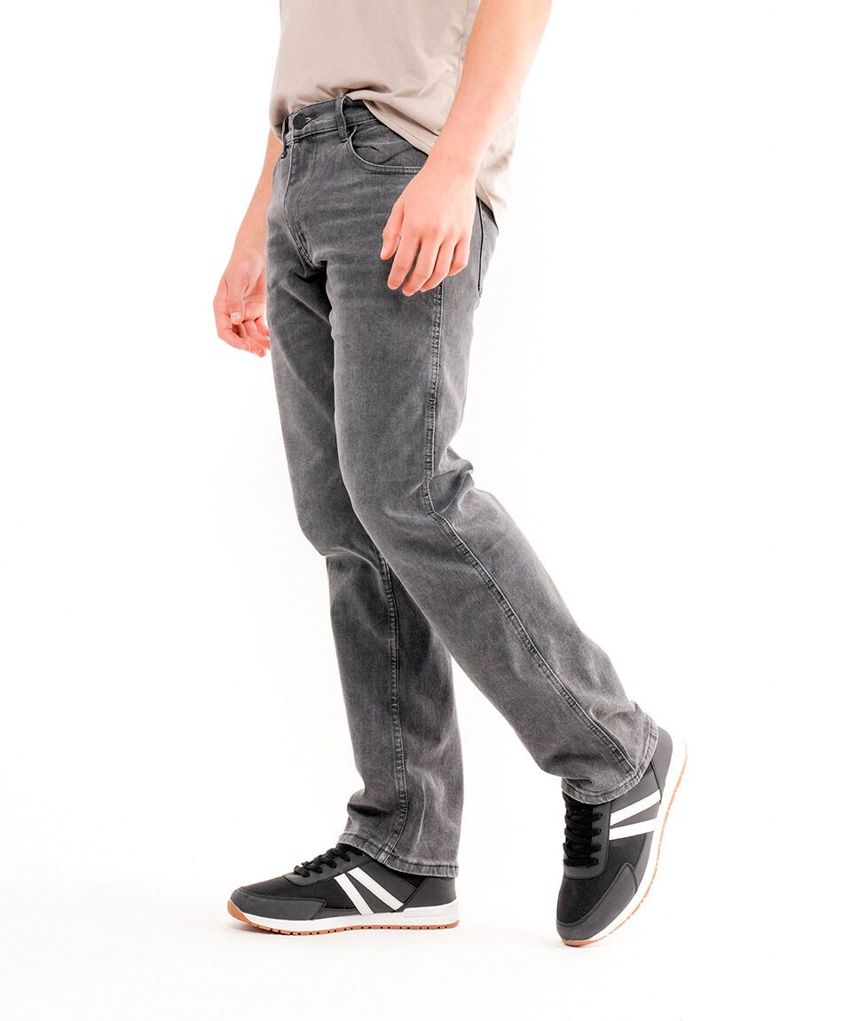 Jeans hombre gris casual