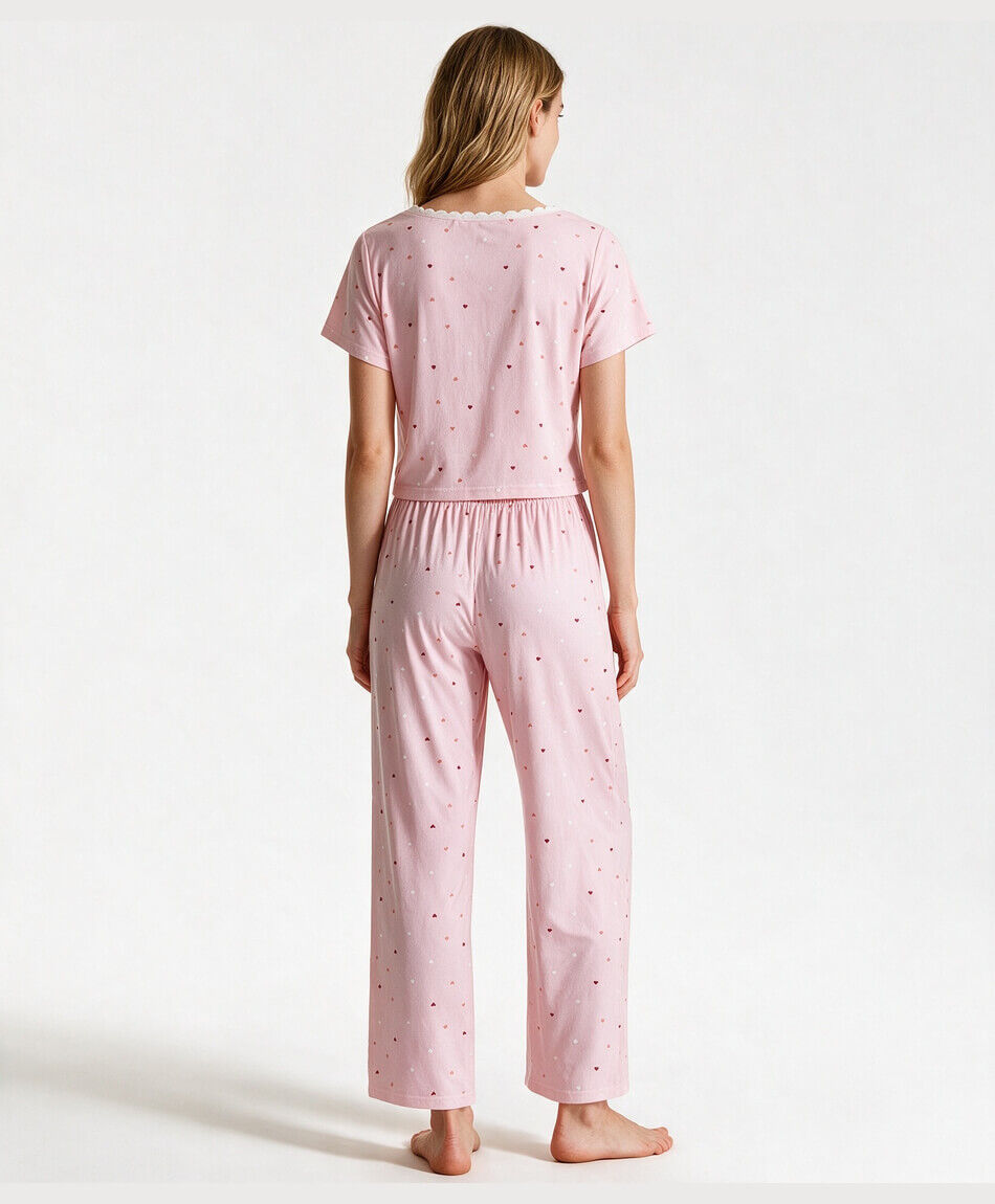 Pijama mujer corazones
