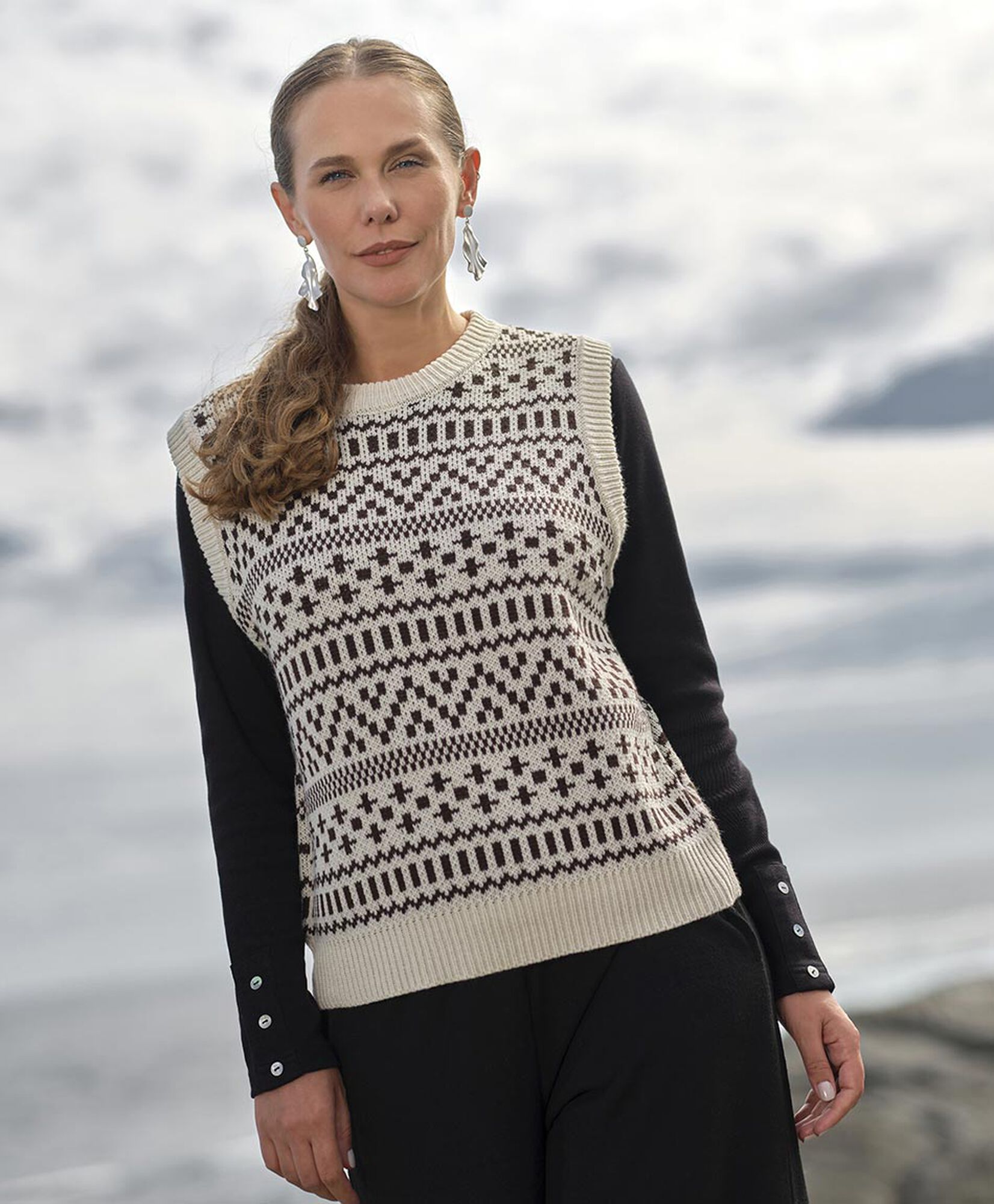 Sweater mujer sin mangas Sweater mujer sin mangas