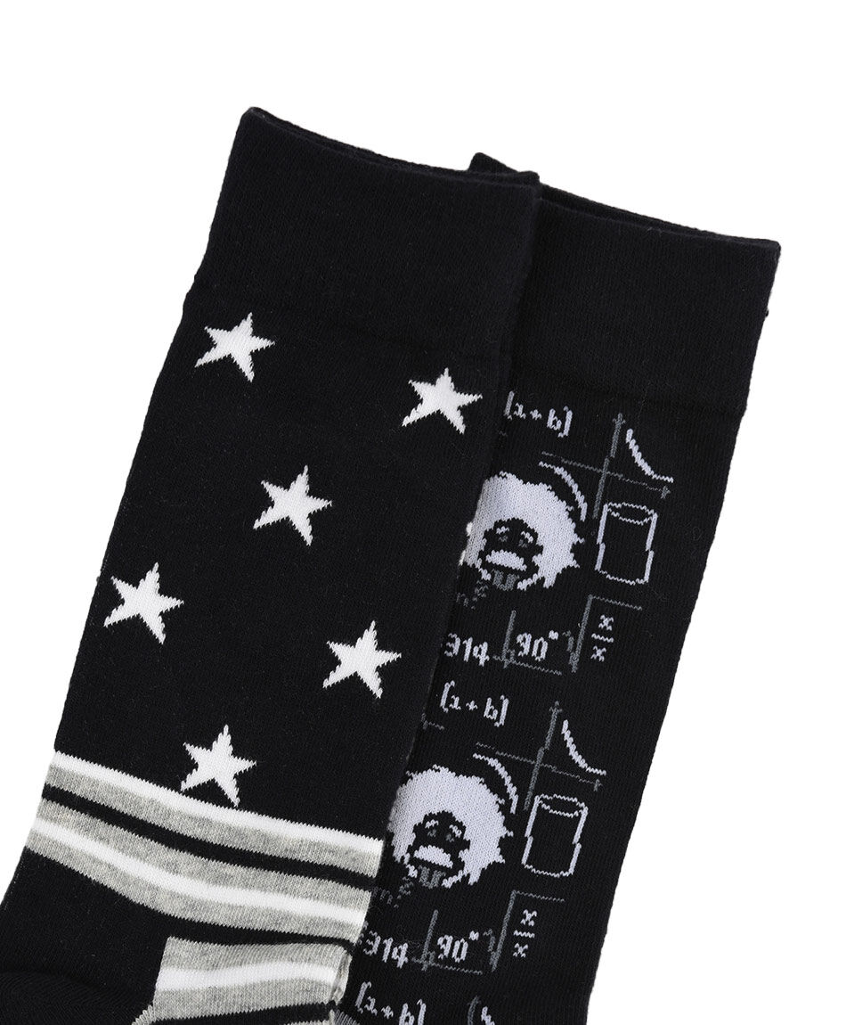 Pack 2 calcetines hombre estrellas y einstein