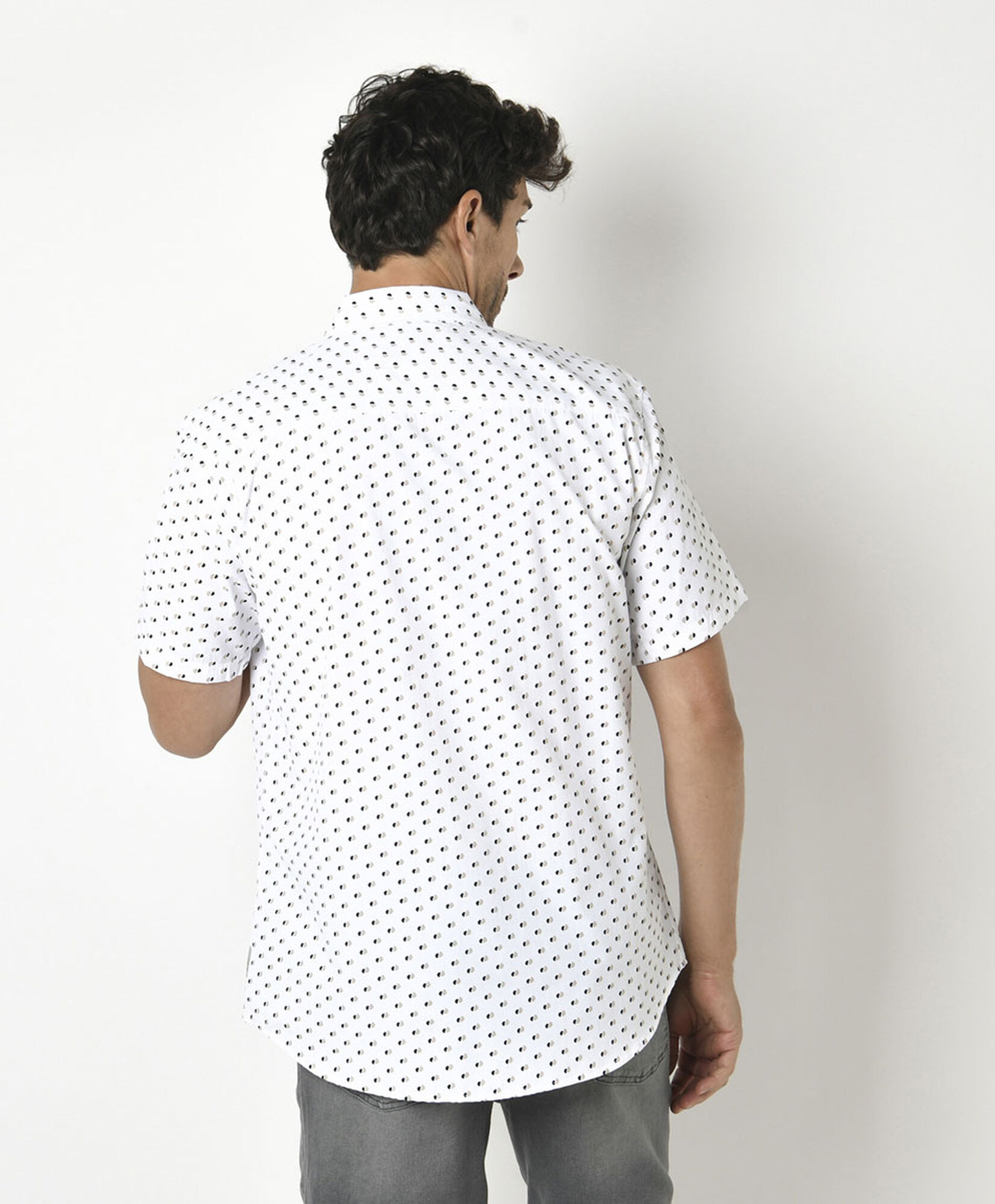 Camisa hombre círculos bicolor Camisa hombre círculos bicolor