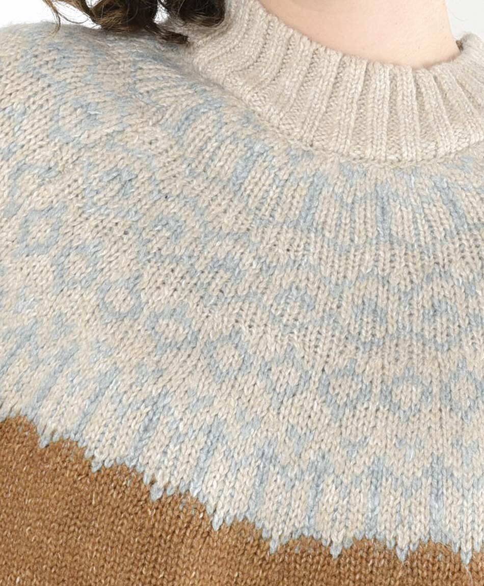 Sweater mujer nordic bicolor