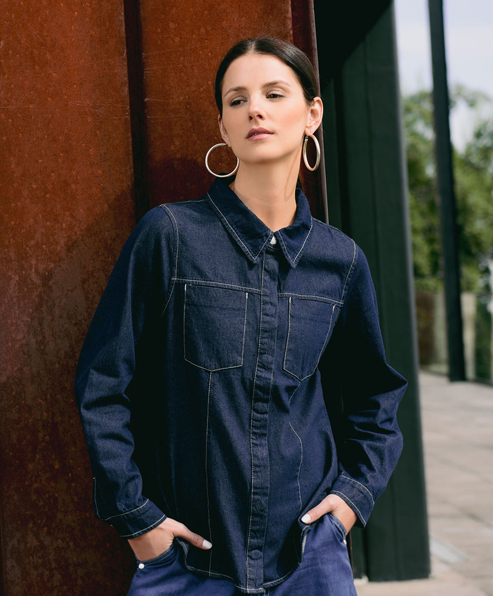 Outfit Blusa Blusas De Jeans Para Damas Jeans Blusas Para Mujeres