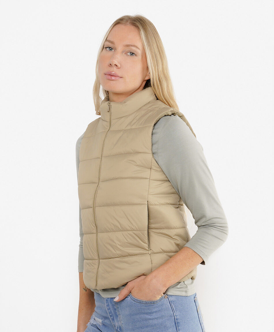 Parka mujer sin mangas costuras