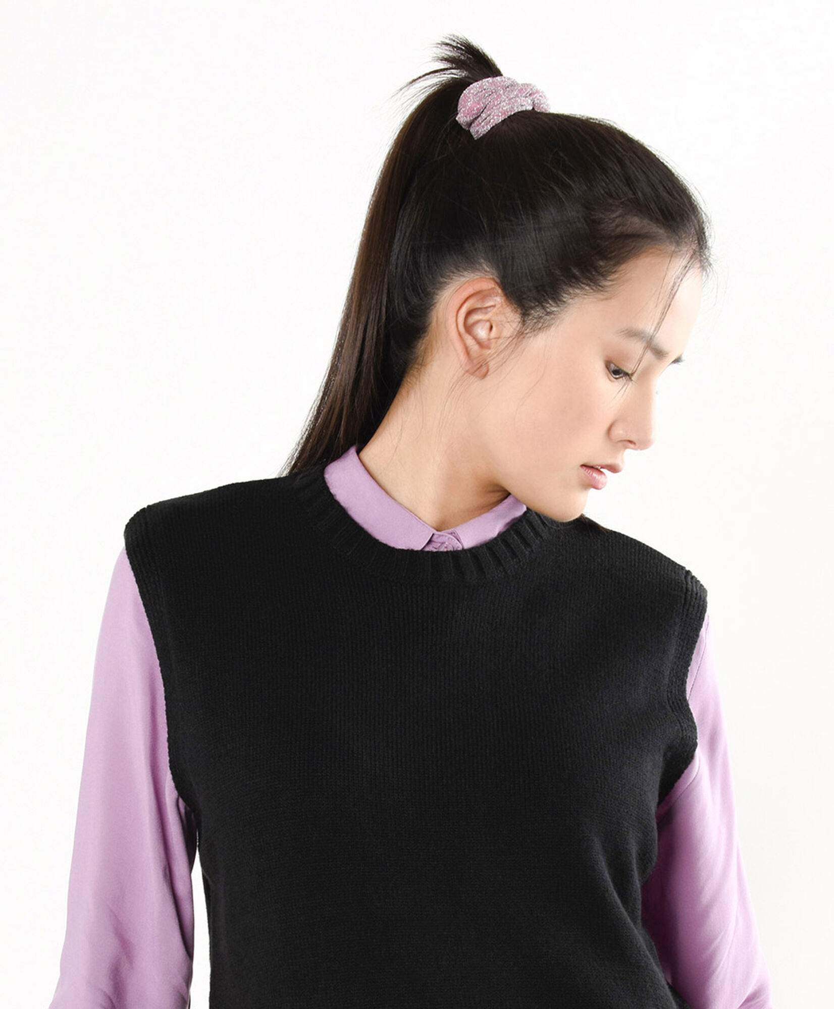 Sweater mujer sin mangas negro Sweater mujer sin mangas negro
