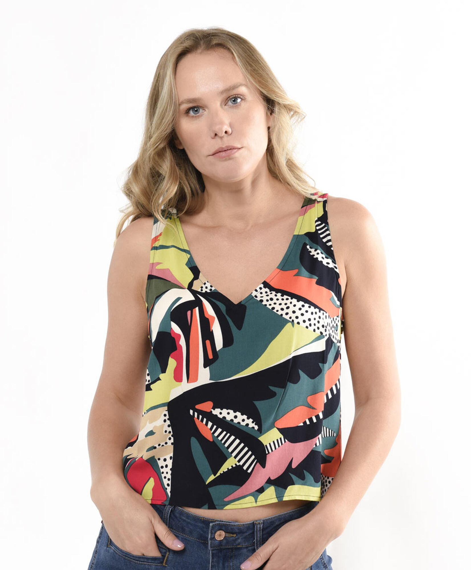 Blusa mujer top tropico Blusa mujer top tropico