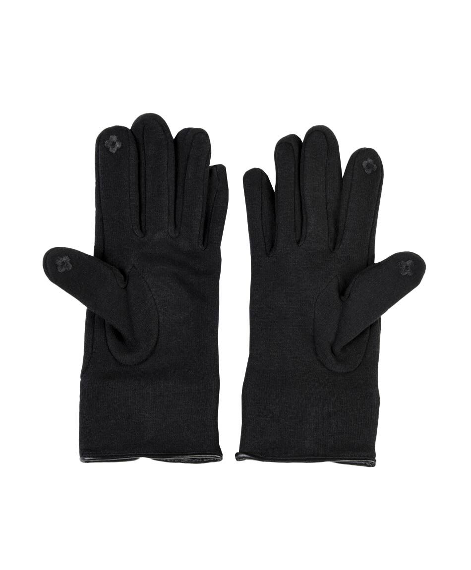 Guante mujer costura en rombos y tachas