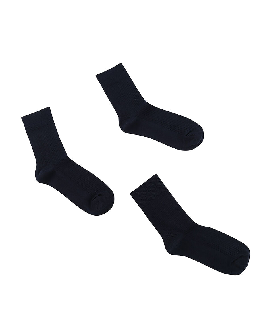 Pack 3 calcetines escolar largo navy