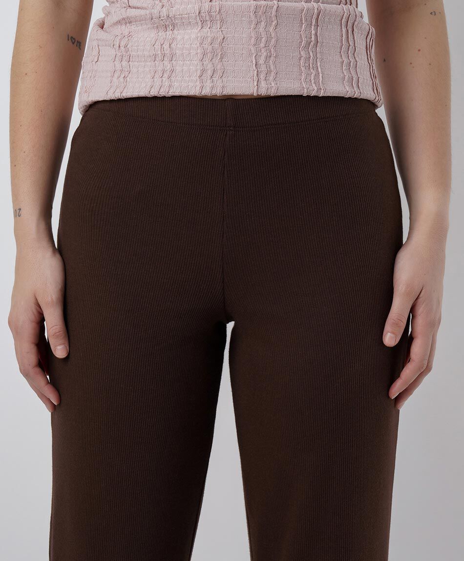 Pantal&oacute;n mujer canal&eacute; chocolate