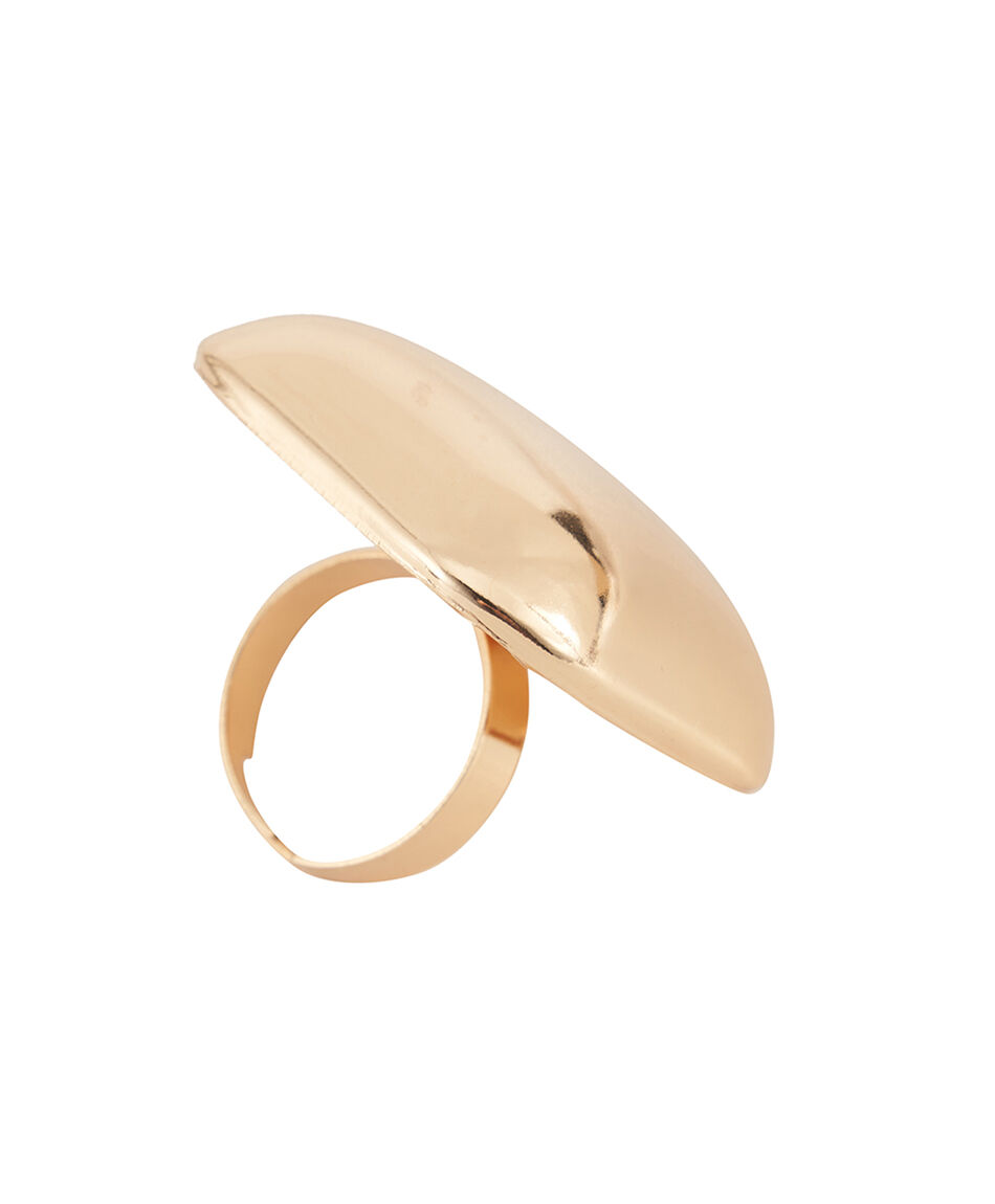 Anillo mujer cuadrado gold
