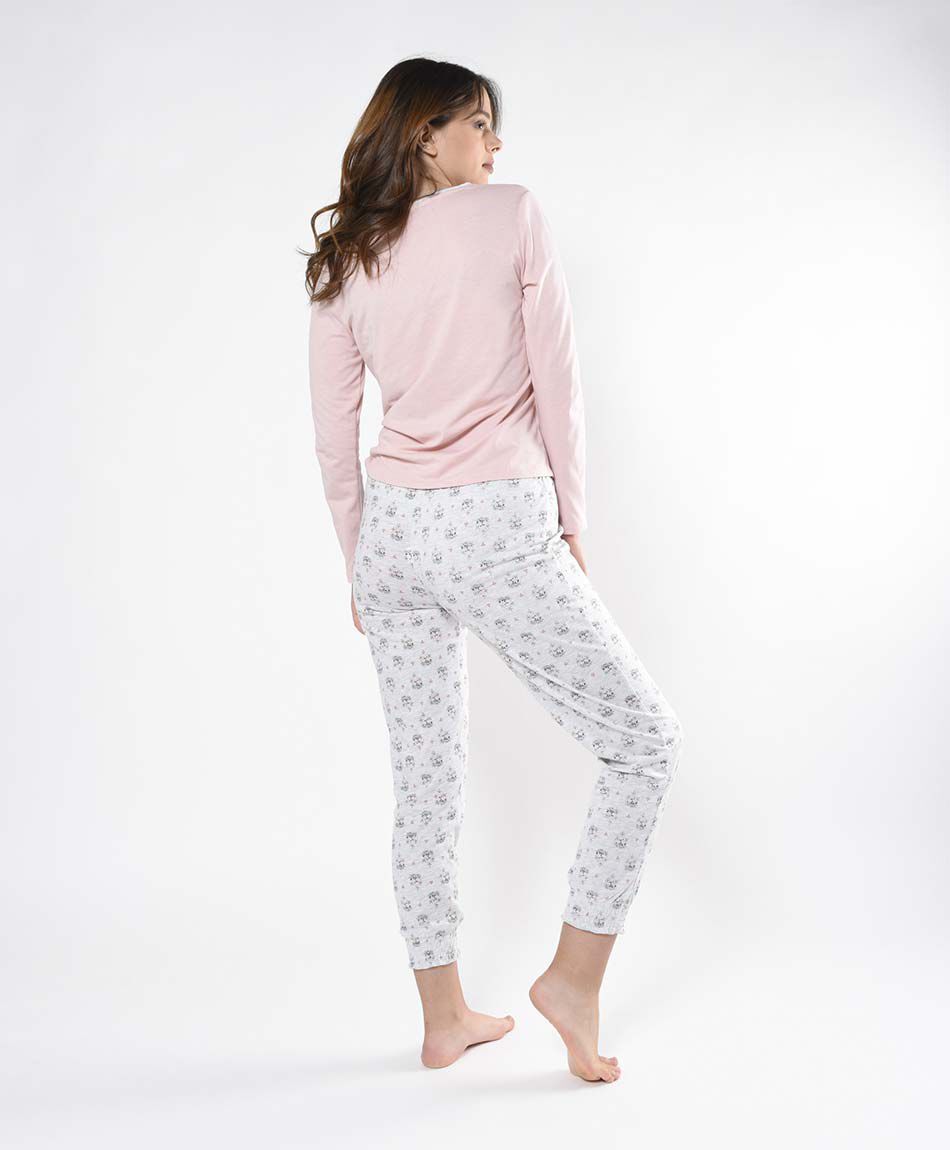 Pijama mujer floreado 2 piezas