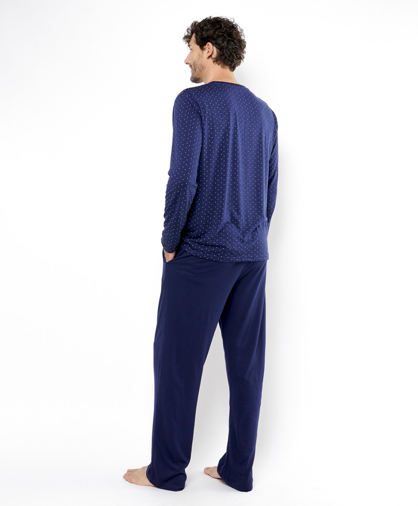 Pijama hombre azul puntos Pijama hombre azul puntos