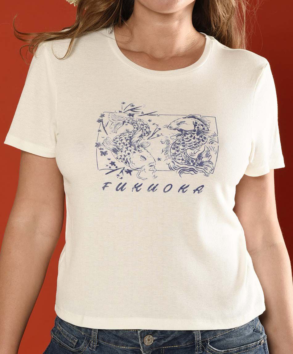 Polera estampada