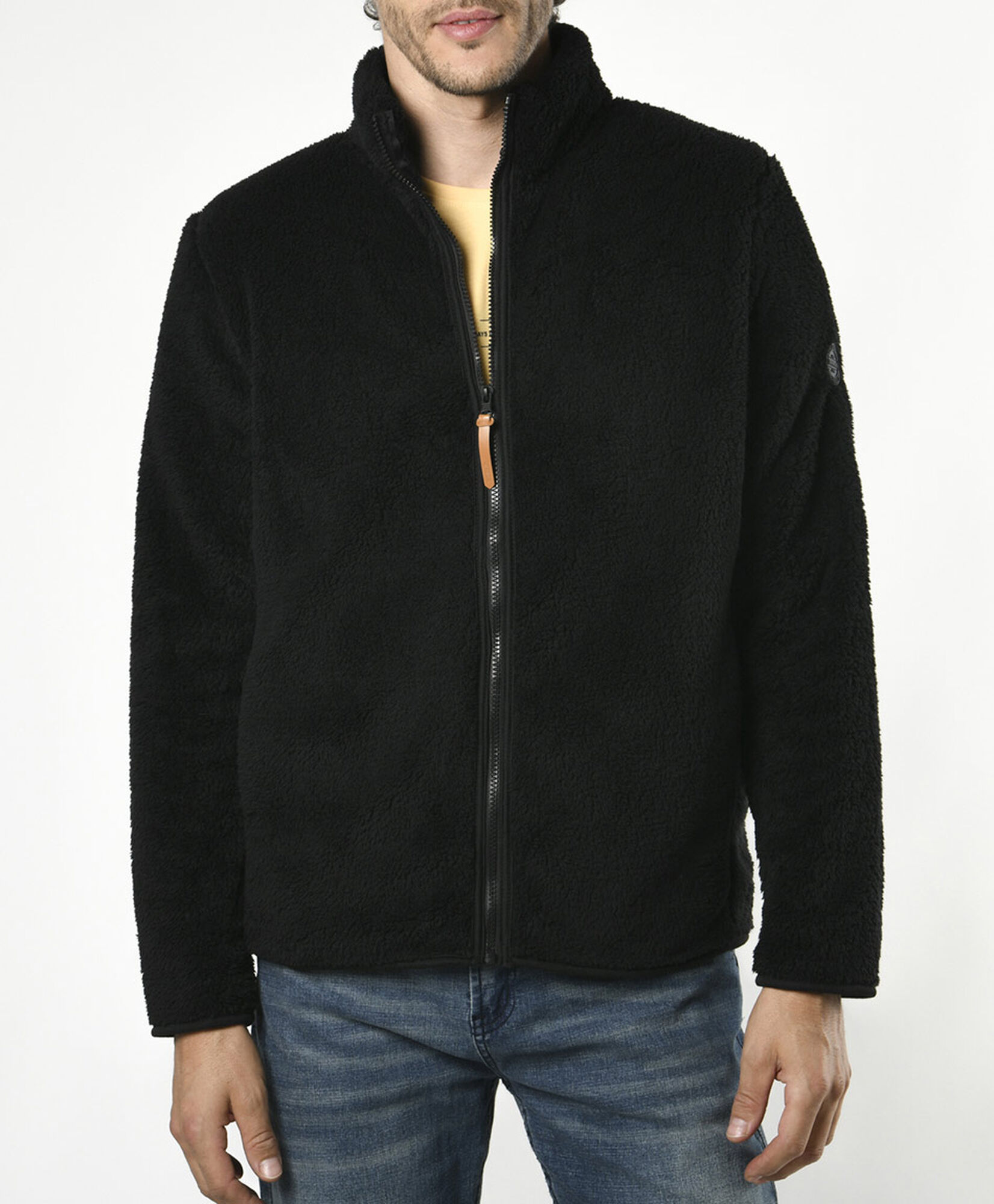 Polerón hombre coral negro Polerón hombre coral negro