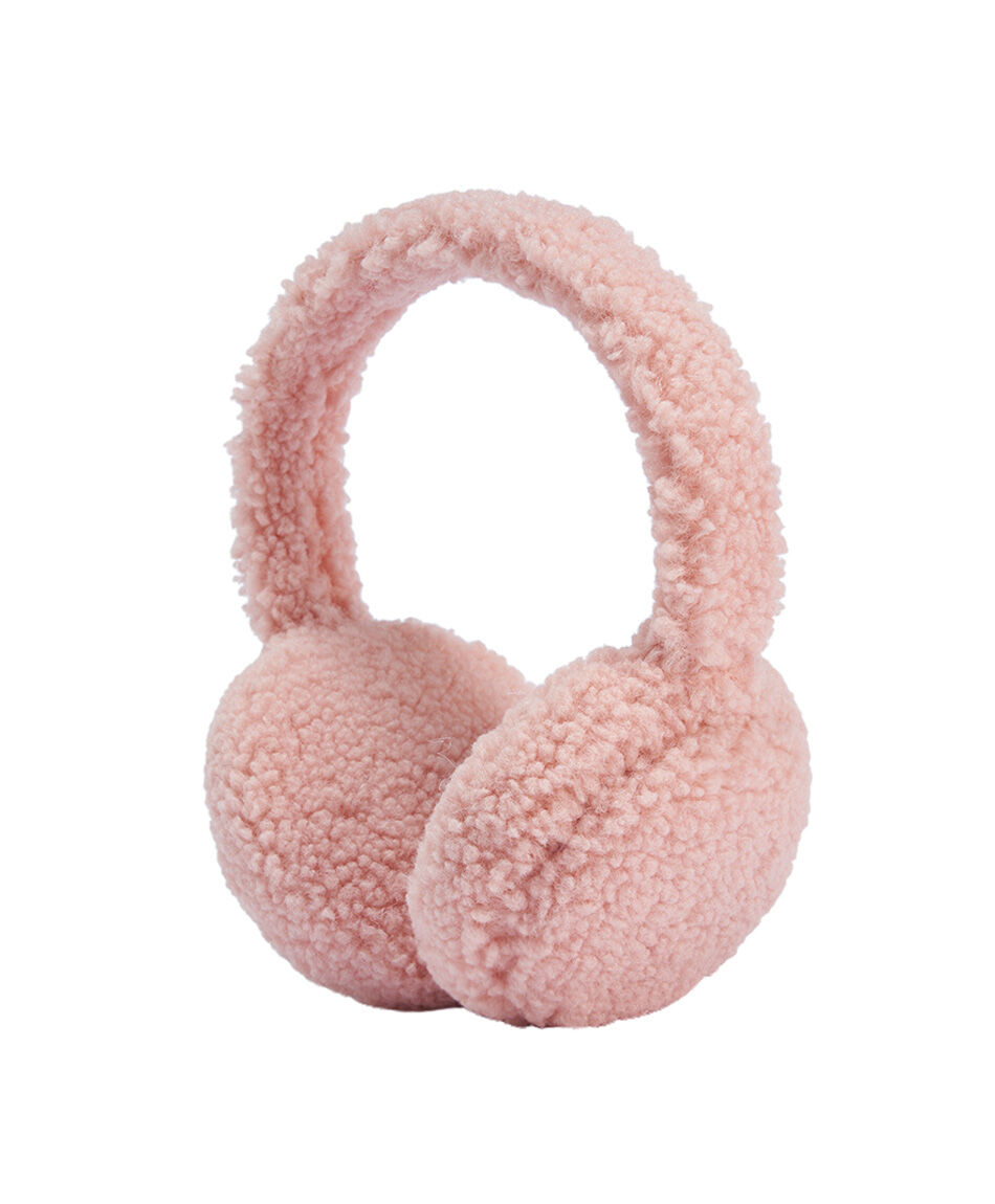 Orejera ni&ntilde;a sherpa pink