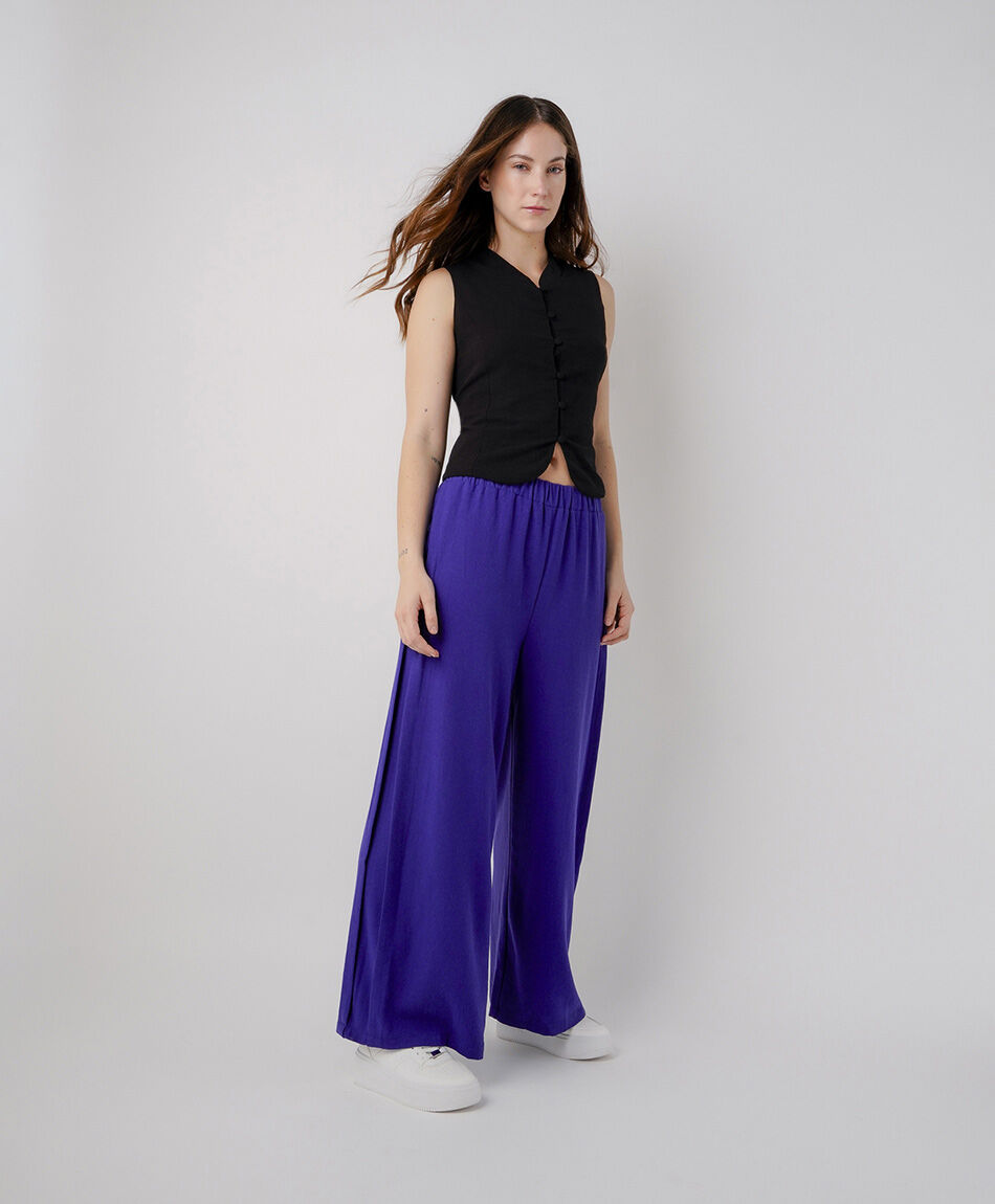 Pantal&oacute;n mujer lino color