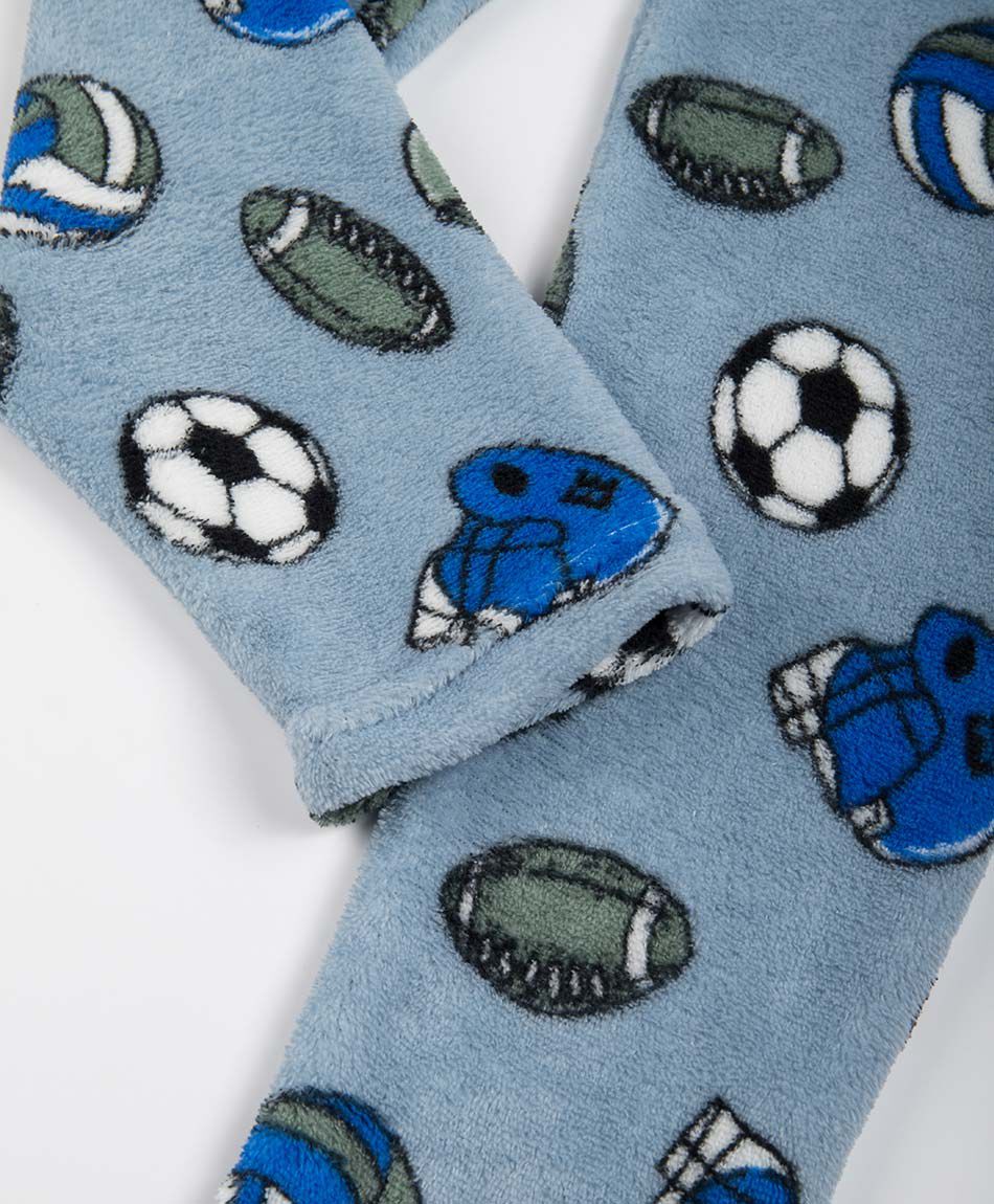 Pijama ni&ntilde;o estampado soccer