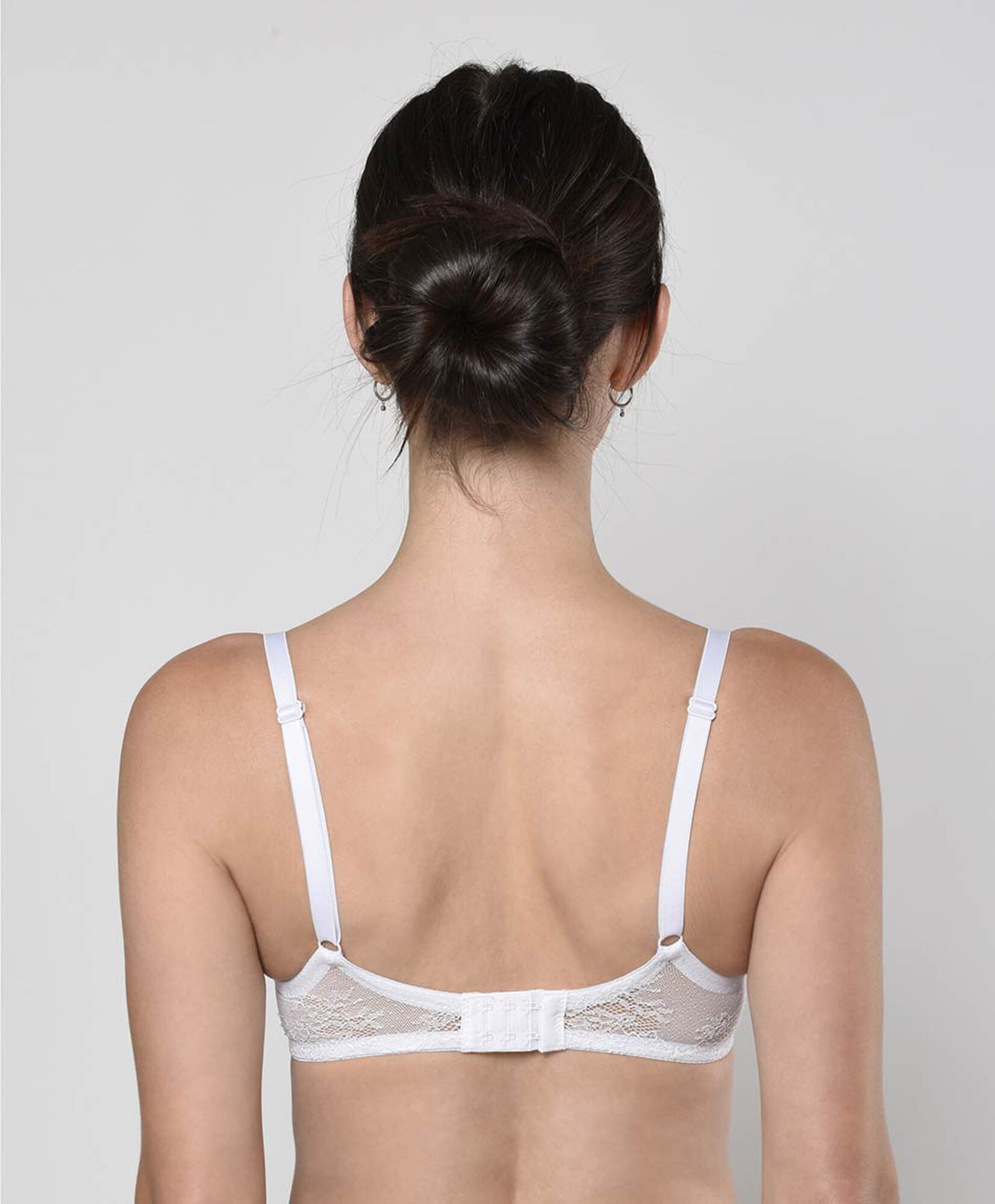 Bralette mujer malla floreada escote en v Bralette mujer malla floreada escote en v