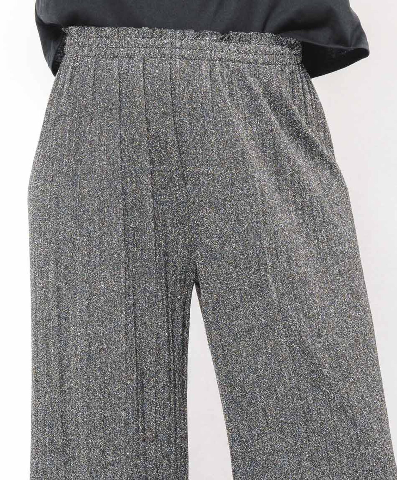 Pantalón mujer plisado plata Pantalón mujer plisado plata