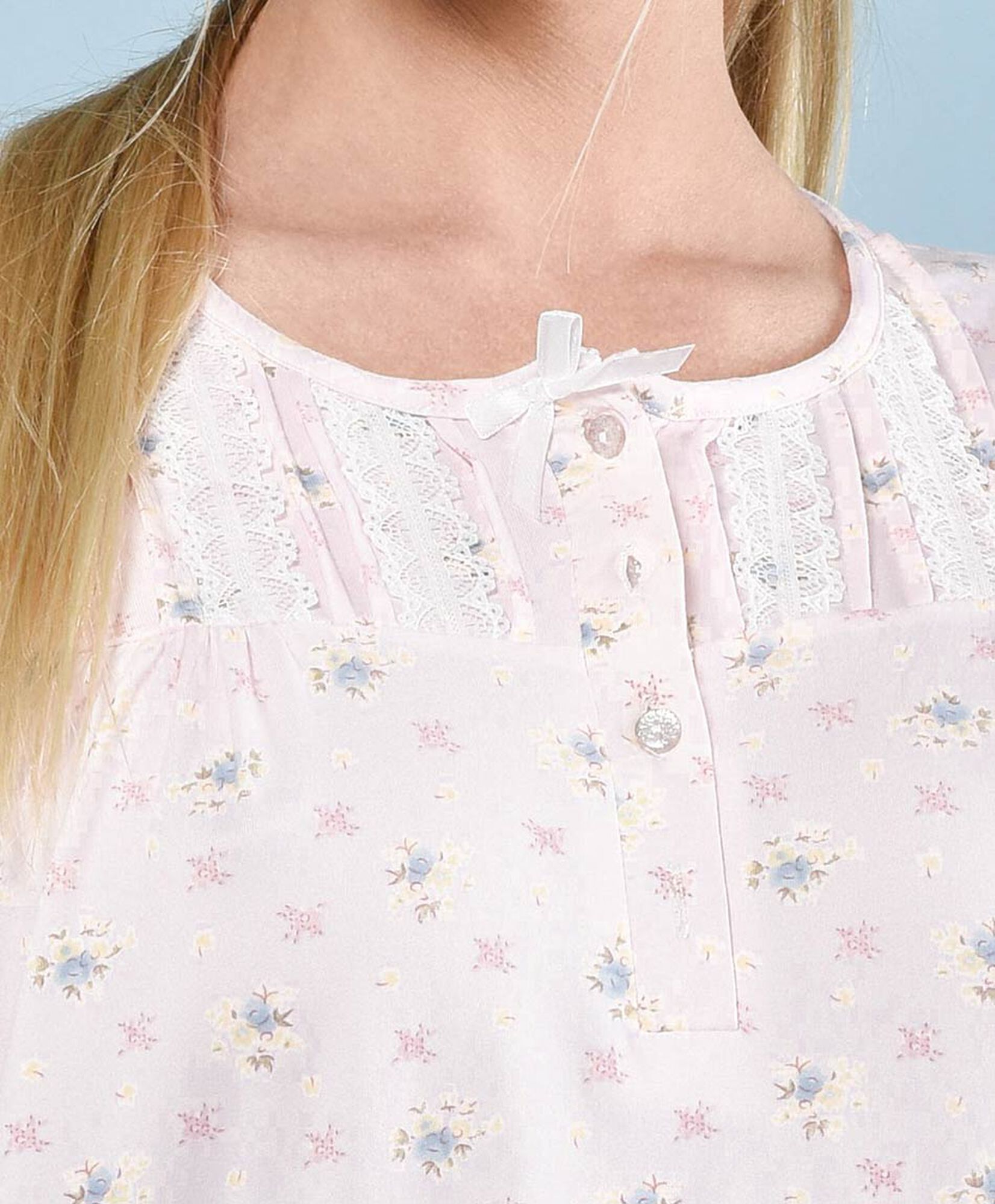 Camisa de dormir mujer larga floreada Camisa de dormir mujer larga floreada