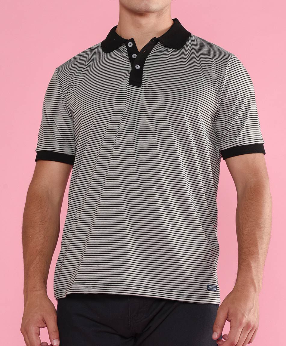 Polera cuello polo